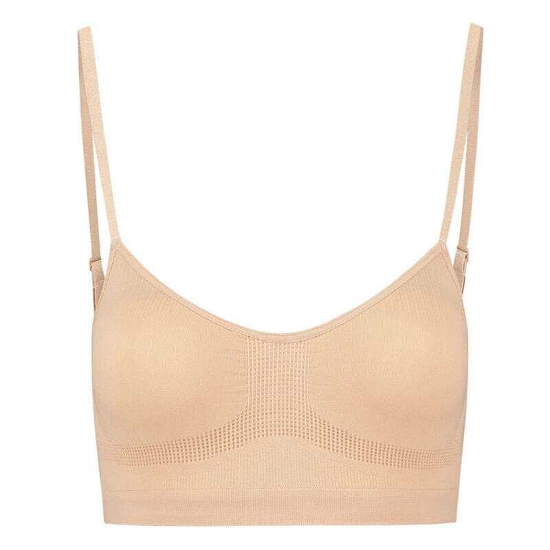 BYE-BRA - MEDIUM CONTROL SUTI SEM PONTOS BEIGE TAMANHO S