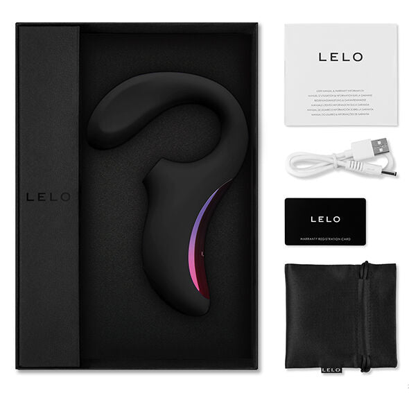 LELO - ENIGMA MASSAGER DE ESTIMULAO DE DUPLA SUCO PRETO