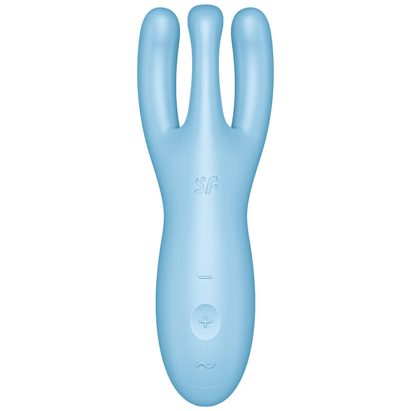 SATISFYER - APP VIBRADOR THREESOME 4 AZUL