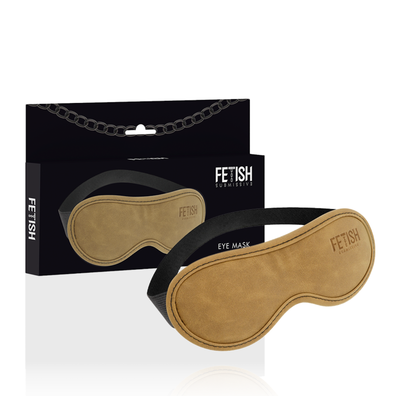 FETISH SUBMISSIVE ORIGIN - MSCARA DE COURO VEGANO COM FORRO DE NEOPRENE
