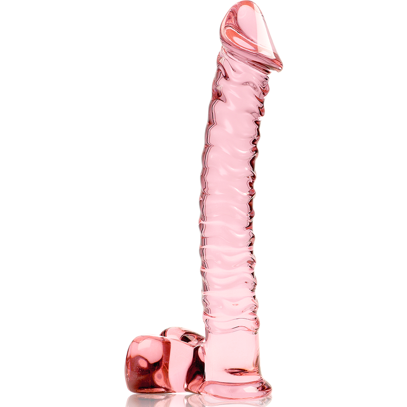 NEBULA SERIES BY IBIZA - MODELO 23 DILDO VIDRO BOROSILICADO ROSA 21.5 CM -O- 4 CM