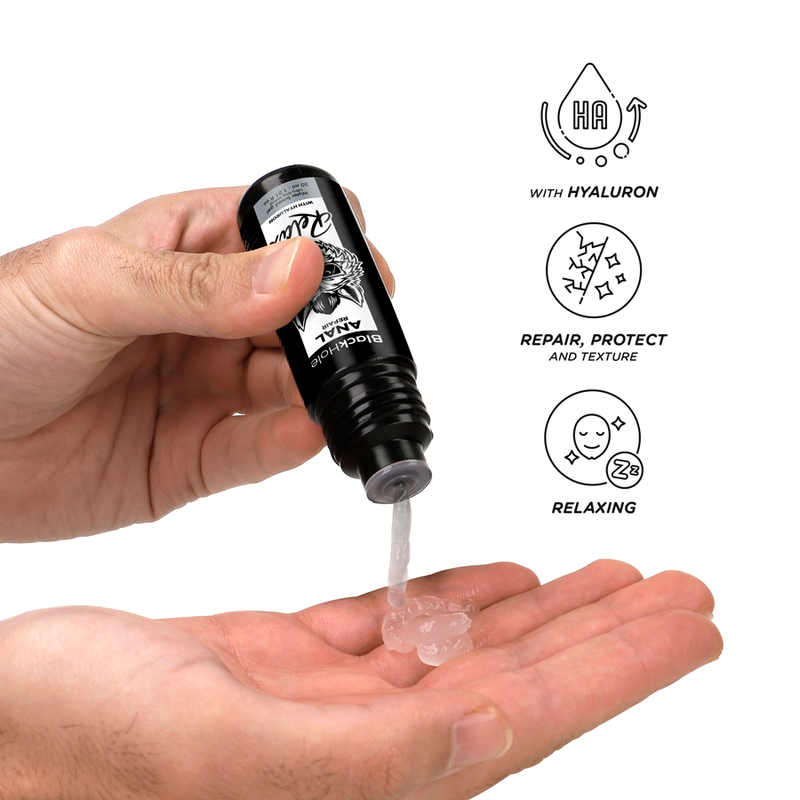 BLACK HOLE - REPARO ANAL RELAXANTE À BASE DE ÁGUA COM HIALURON 30 ML