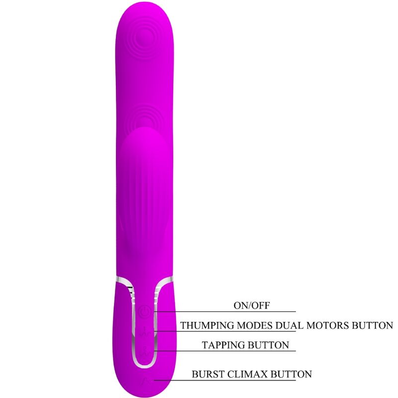 PRETTY LOVE - PERLITA MULTIFUNO 3 EM 1 VIBRADOR G-SPOT VIOLETA
