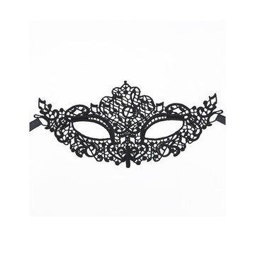QUEEN LINGERIE - MSCARA DE RENDA PRETA MODELO 1