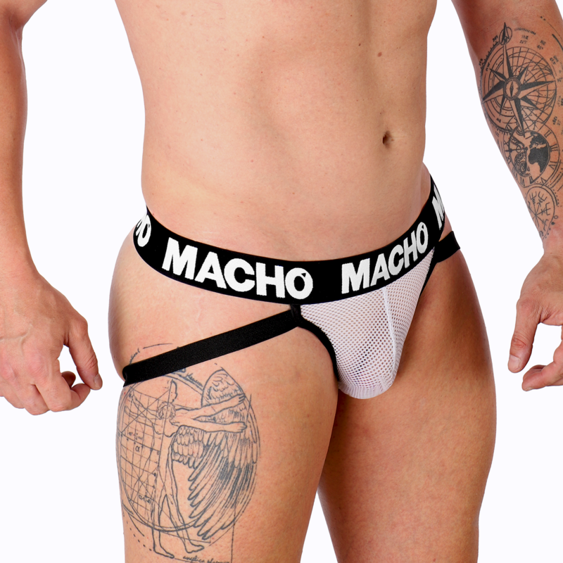 MACHO - MX26X1 JOCK GRID BRANCO M