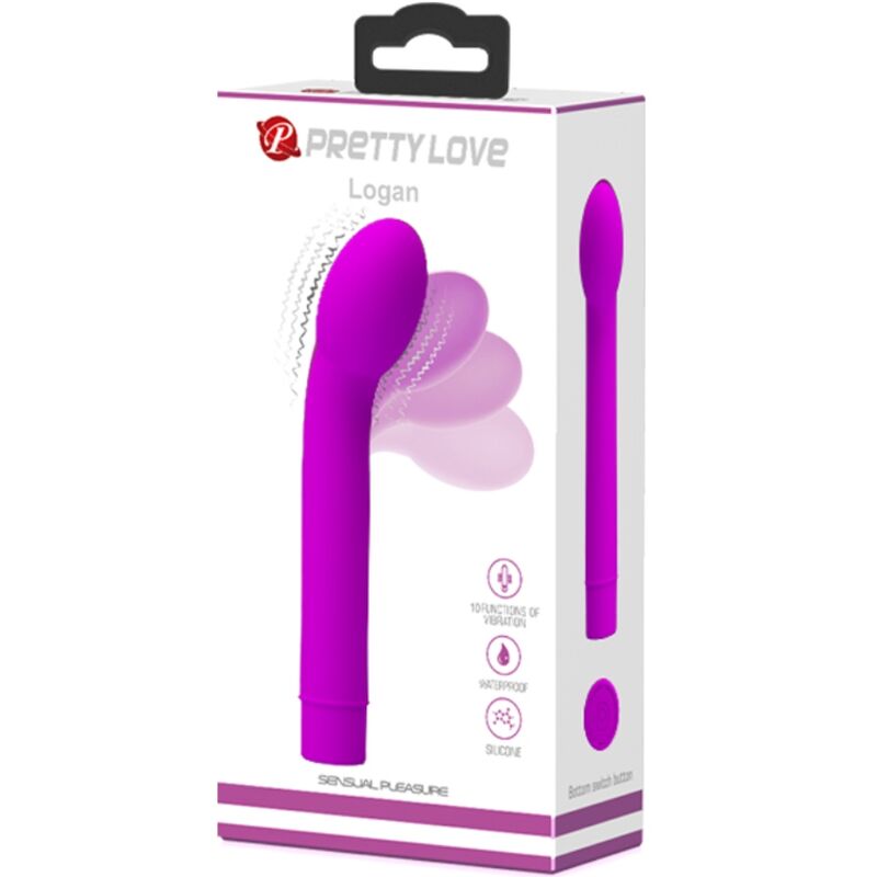 PRETTY LOVE - LOGAN G-SPOT VIBRADOR 10 VIBRAÇÕES ROXO