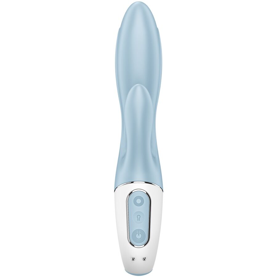 SATISFYER - BOMBA DE AR BUNNY 1 COELHO INFLÁVEL VIBRADOR AZUL