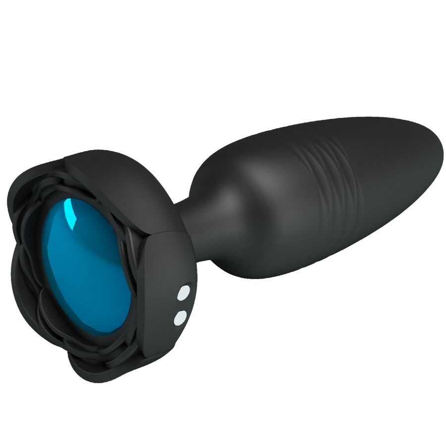 PRETTY LOVE - TARION ANAL PLUG COM LUZ LED PRETO 12,5 CM
