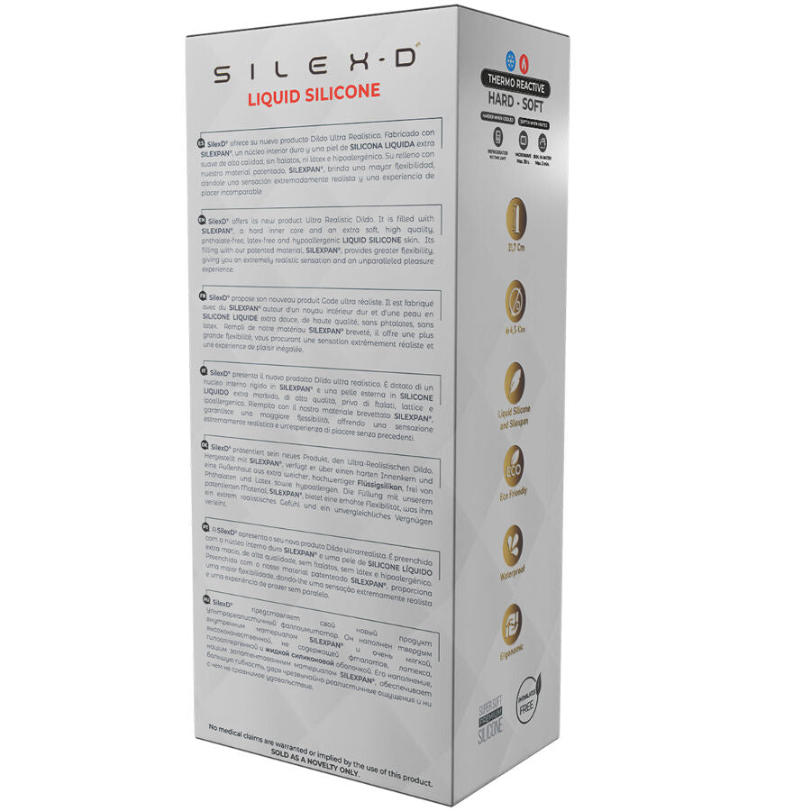 SILEXD - MODELO DE PÊNIS REALISTA 9 SILICONE LÍQUIDO 22,8 CM