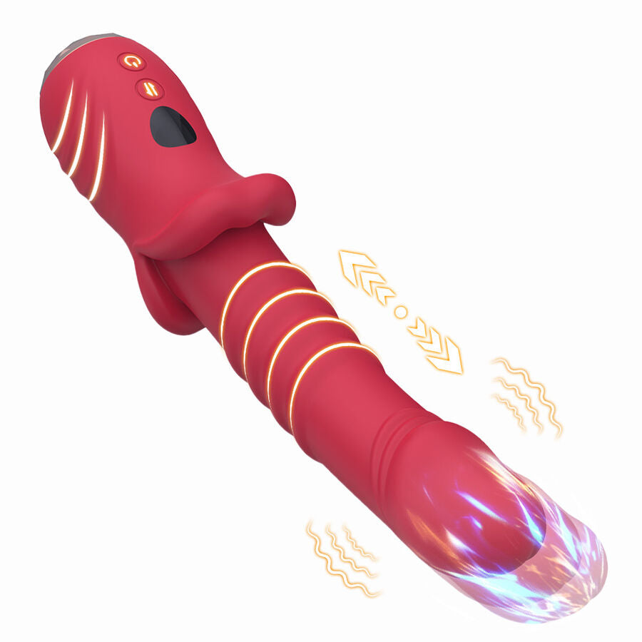 ARMONY - POINT A ESTIMULANTE VIBRADOR DILDO VERMELHO