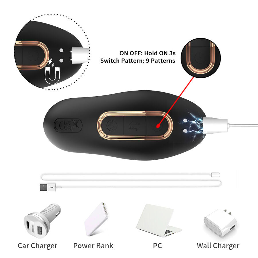ARMONY - VIBRADOR ANAL DE PRÓSTATA CONTROLE REMOTO PRETO