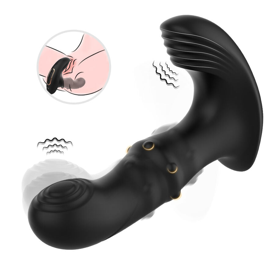 ARMONY - VIBRADOR ANAL DE PRÓSTATA CONTROLE REMOTO PRETO