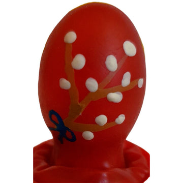 CONDOMERIE - PRESERVATIVOS NOVIDADES PINTADOS À MÃO OVO DE PÁSCOA VERMELHO