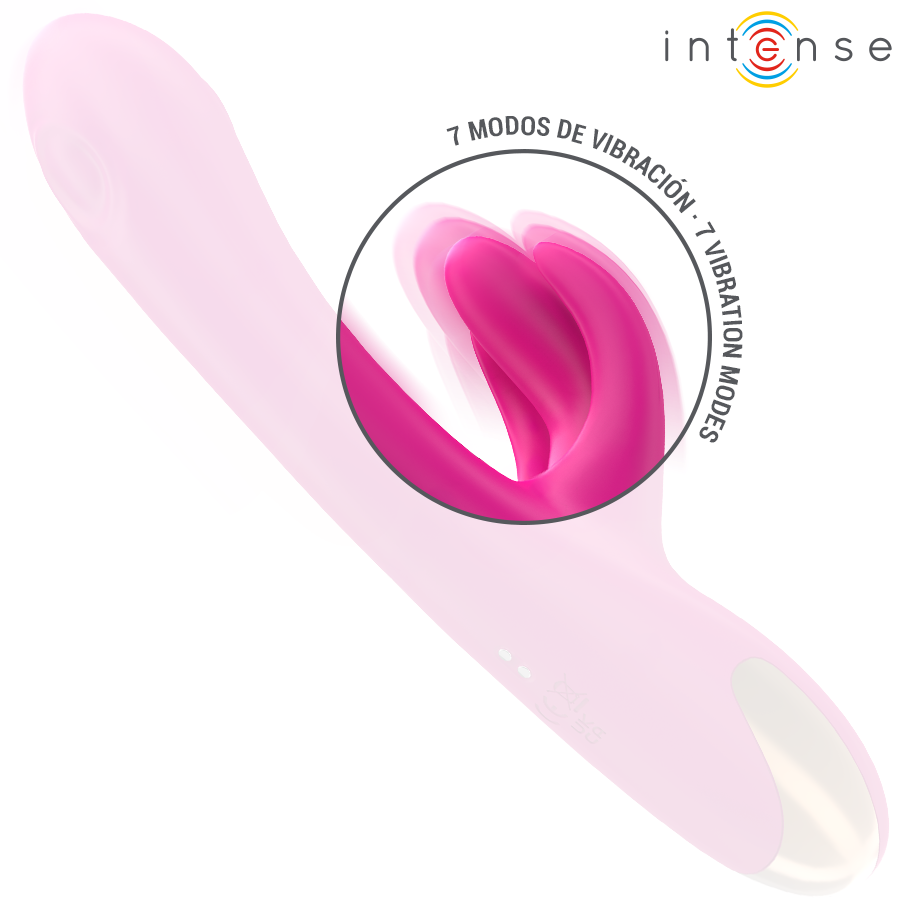 INTENSE - BRITNEY MULTIFUNCIONAL RABBIT VIBRADOR 23 CM ROSA