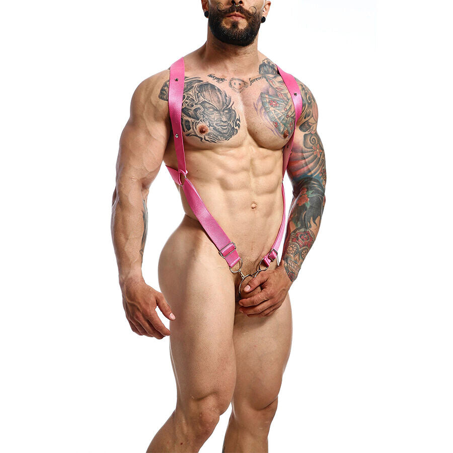 MOB - DNGEON CROSS BACK HARNESS ROSA TAMANHO ÚNICO