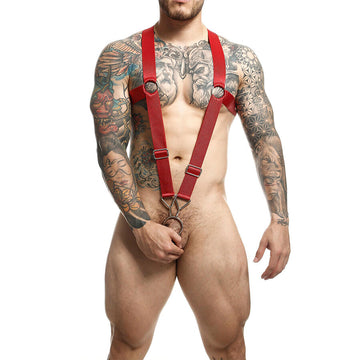MOB - DNGEON CROSS BACK HARNESS VERMELHO TAMANHO ÚNICO