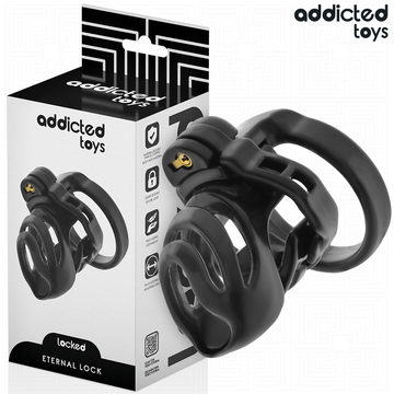 ADDICTED TOYS LOCKED - GAIOLA PARA PÊNIS COM TRAVA ETERNA 9 CM