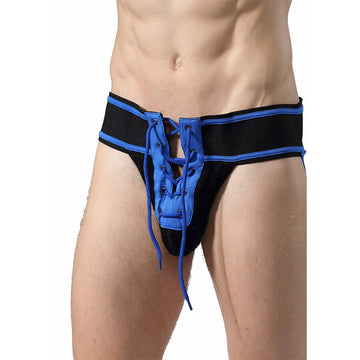 MOB - FETISH JOCKSTRAP FUTEBOL AZUL TAMANHO XL