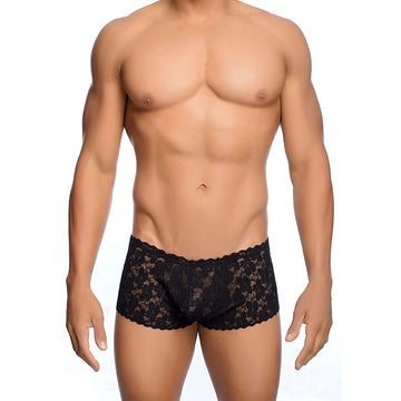 MOB - BOXER DE RENDA PRETA TAMANHO P/M