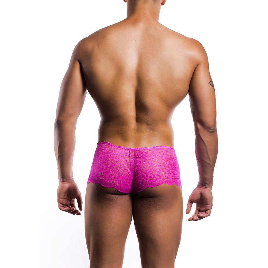 MOB - BOXER DE RENDA ROSA TAMANHO L/XL