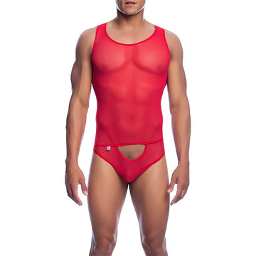 MOB - VERMELHO TRANSPARENTE BODYSHEER TAMANHO P/M