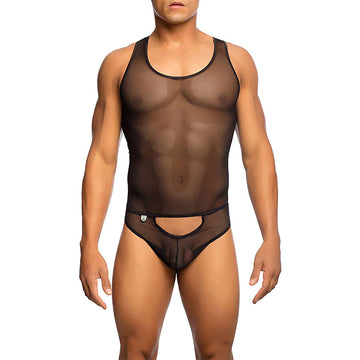 MOB - BODYSHEER PRETO TRANSPARENTE TAMANHO L/XL