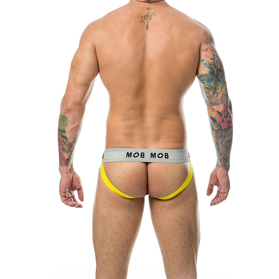 MOB - CALÇA CLASSIC JOCK STRIPE AMARELA TAMANHO M