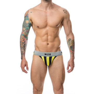 MOB - CALÇA CLASSIC JOCK STRIPE AMARELA TAMANHO XXL