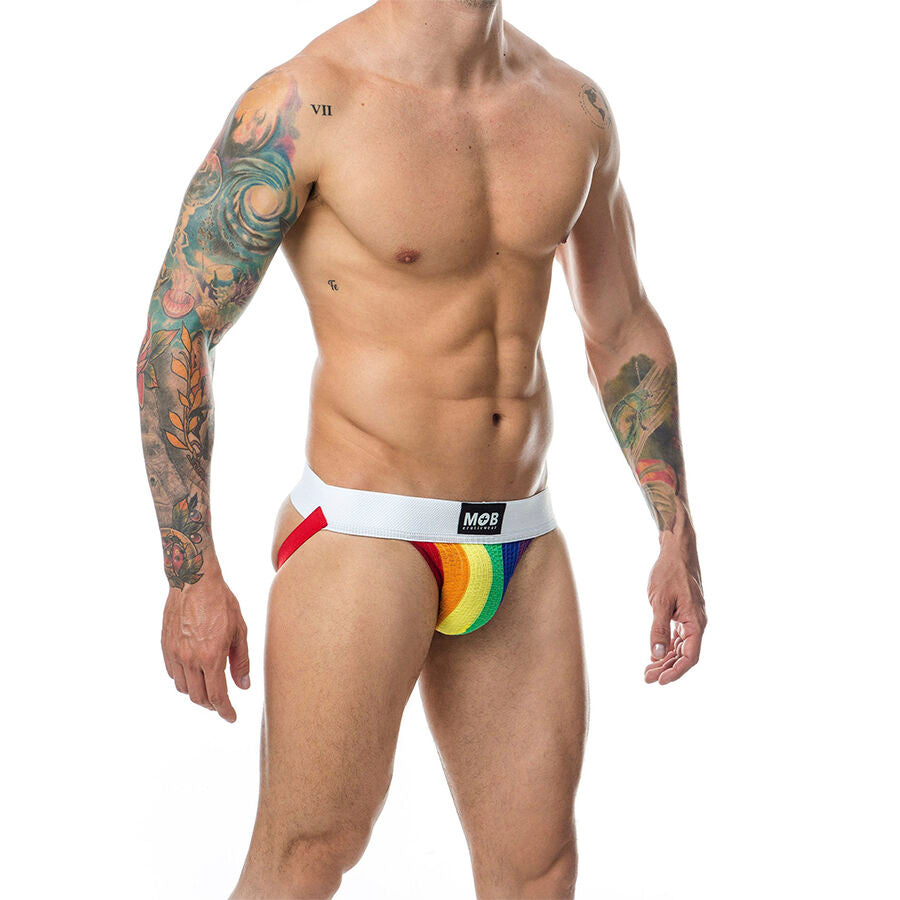 MOB - CALÇA CLASSIC JOCK STRIPE RAINBOW TAMANHO P