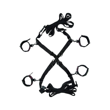 CALEXOTICS - SCANDAL CONJUNTO DE BRAÇADEIRAS DE CAMA CRUZADA