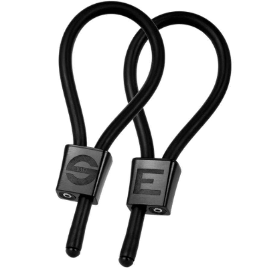 ELECTRASTIM - ANÉIS PENIANOS AJUSTÁVEIS PRESTIGE ELECTRA LOOPS PRETOS