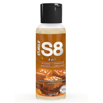 STIMUL8 - S8 LUBRIFICANTE 4 EM 1 DE SOBREMESA DE CHOCOLATE E CARAMELO SALGADO 125 ML