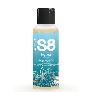 STIMUL8 - S8 REFRESH ÓLEO DE MASSAGEM ERÓTICO DE ALGODÃO 50 ML