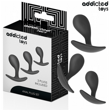 ADDICTED TOYS - CONJUNTO DE 3 PLUG ANAL MODELO 3