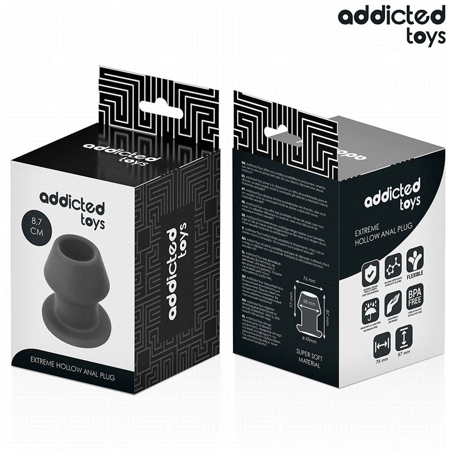 ADDICTED TOYS - PLUG ANAL EXTREMO OCO TAMANHO M 8,7 CM
