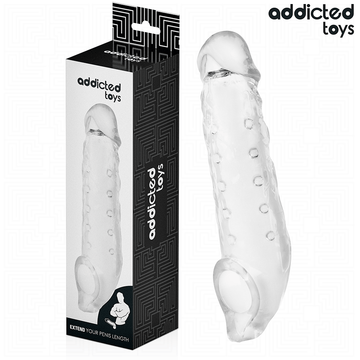 ADDICTED TOYS - BAINHA DE PÊNIS TRANSPARENTE TAMANHO M 27 CM