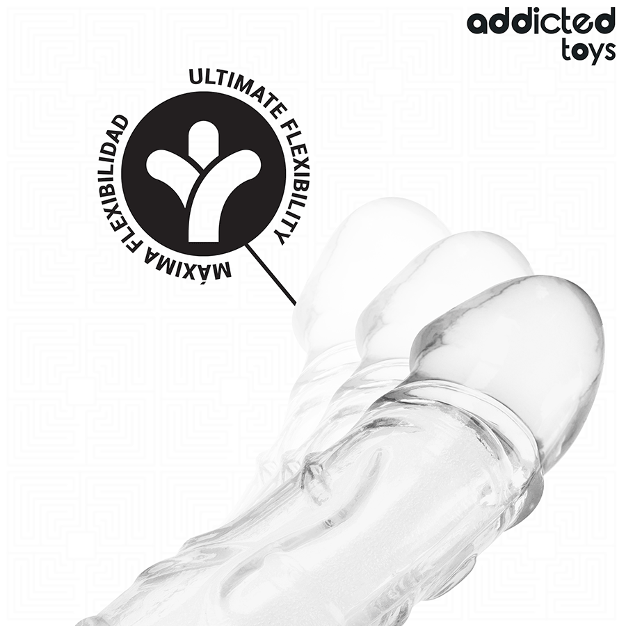 ADDICTED TOYS - EXTENSÃO DE PÊNIS TRANSPARENTE 27 CM