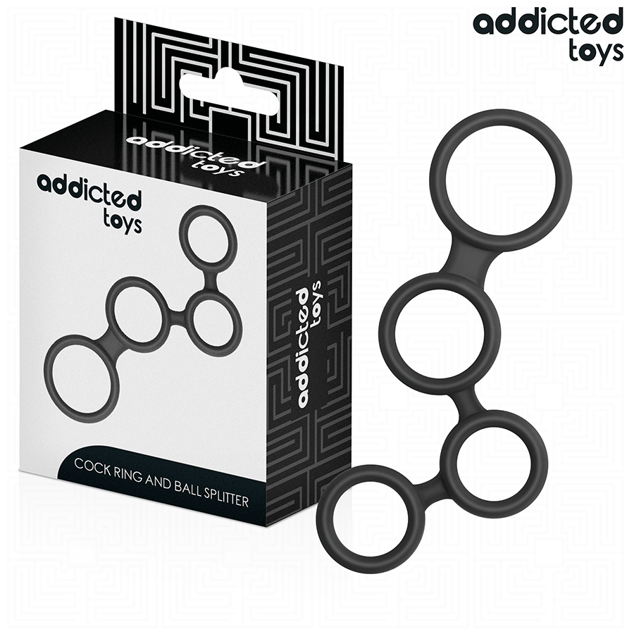 ADDICTED TOYS - ANEL PARA PÊNIS COM DIVISORES PARA TESTÍCULOS
