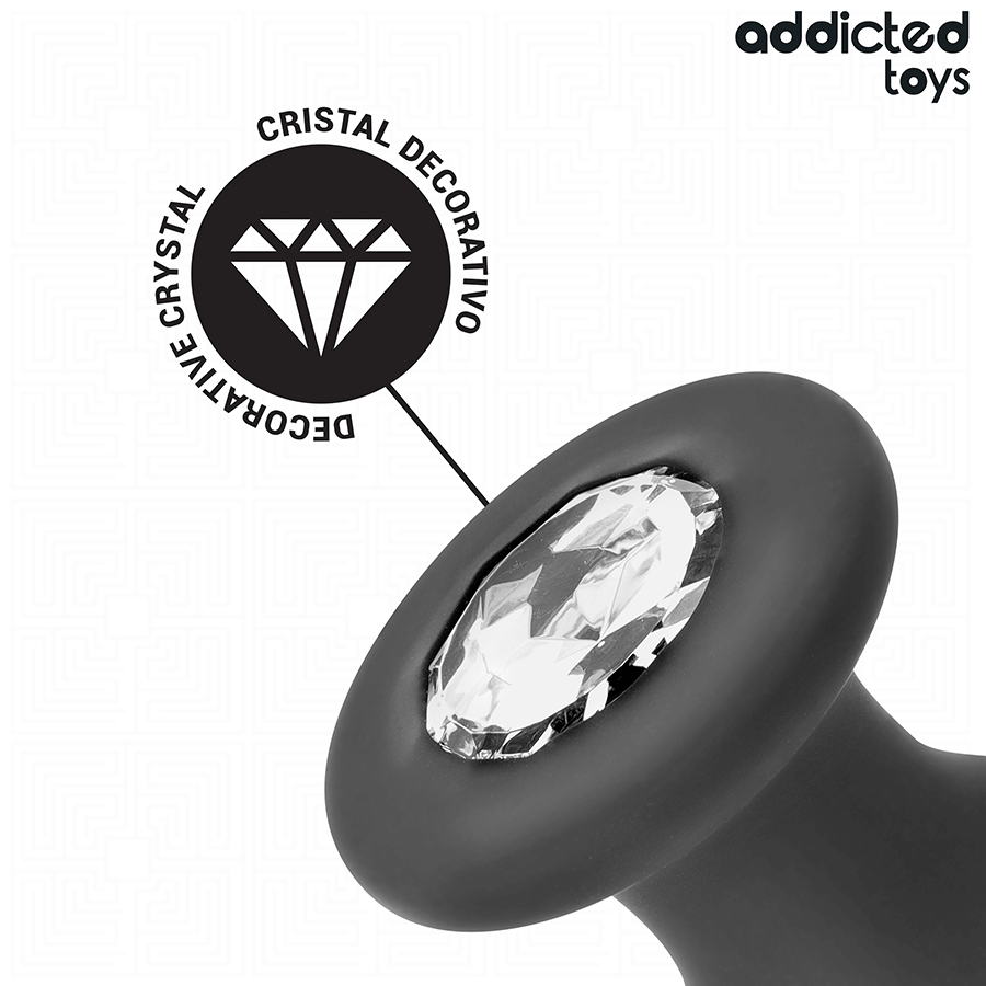 ADDICTED TOYS - PLUG ANAL COM JOIA TAMANHO S 8,8 CM