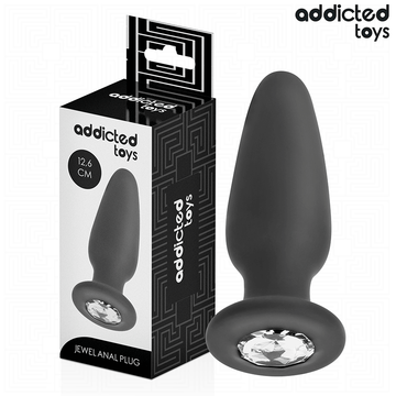 ADDICTED TOYS - PLUG ANAL COM JOIA TAMANHO L 12,6 CM