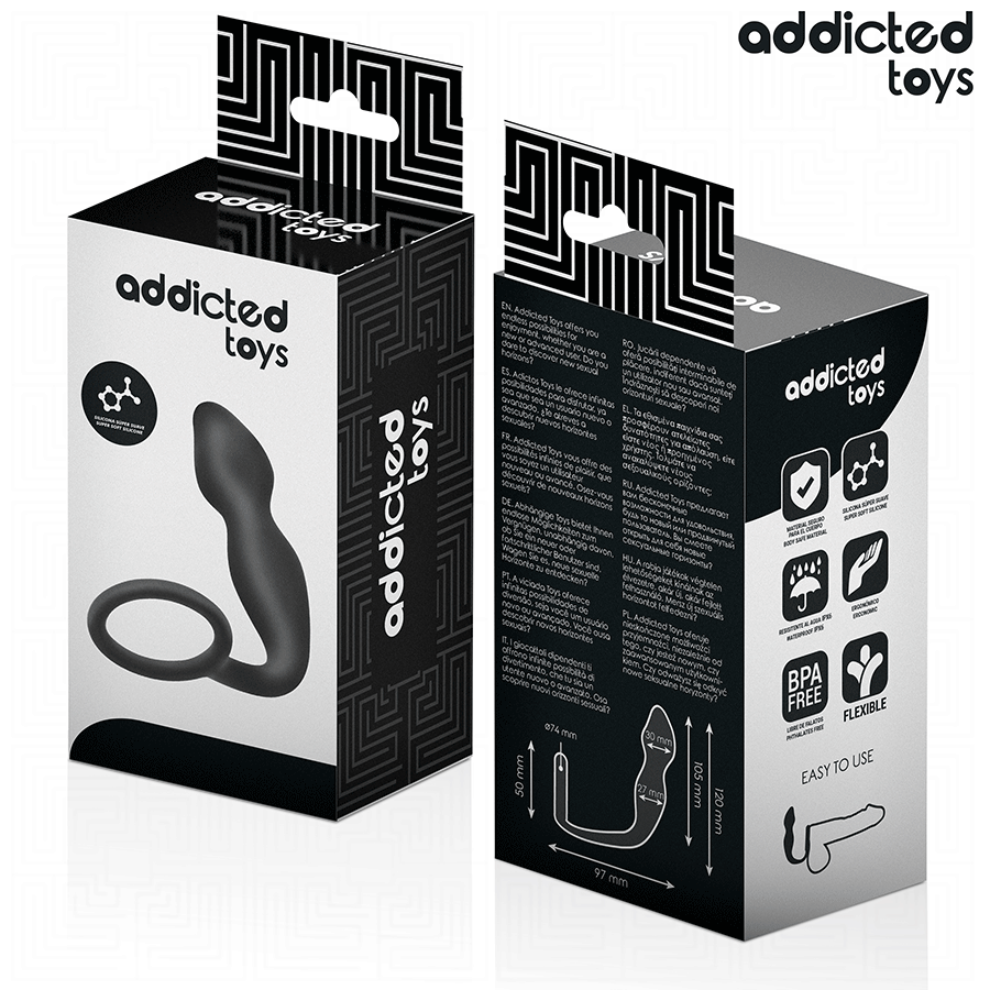 ADDICTED TOYS - PLUG ANAL COM ANEL MODELO 2