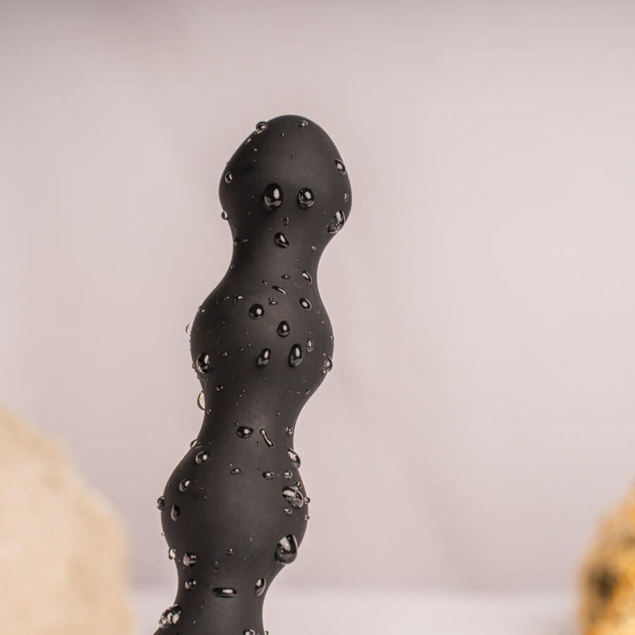 ROCKS-OFF - PETITE SENSATIONS PEARLS PLUG ANAL VIBRADOR PRETO