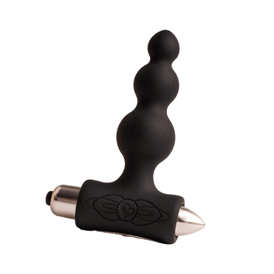 ROCKS-OFF - PETITE SENSATIONS BUBBLES PLUG ANAL VIBRADOR PRETO