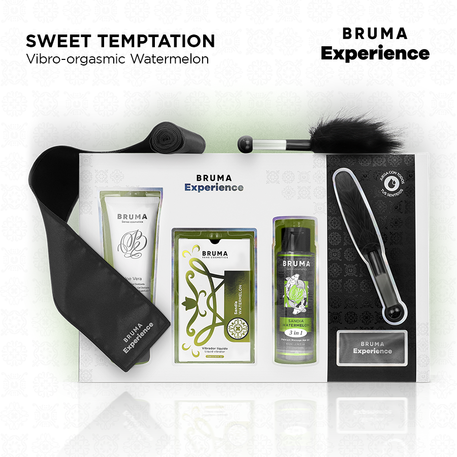 BRUMA XPERIENCE - KIT DOCE TENTAÇÃO MELANCIA VIBRO-ORGÁSMICA