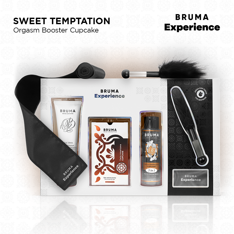 BRUMA XPERIENCE - KIT DE TENTAÇÃO DOCE AMERICANA TART COM POTENCIALIZADOR DE ORGASMO