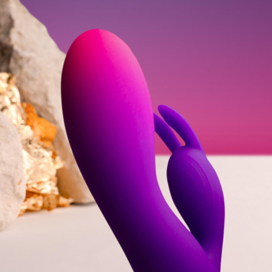 ROCKS-OFF - VIBRADOR GLO-GIRL PURPLE RABBIT