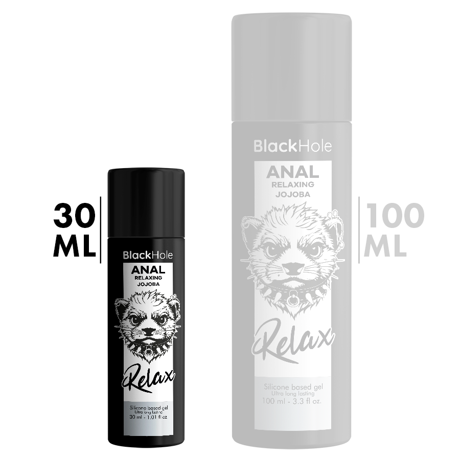 BLACK HOLE - RELAXANTE ANAL JOJOBA RELAX BASE DE SILICONE 30 ML