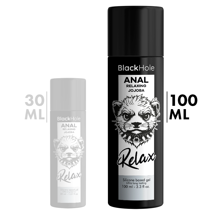 BLACK HOLE - JOJOBA RELAXANTE ANAL BASE DE SILICONE 100 ML