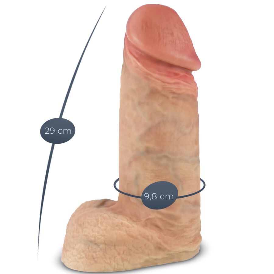 SILEXD - MODELO 1 PÊNIS REALISTA DE SILICONE XTREME PREMIUM 28 CM