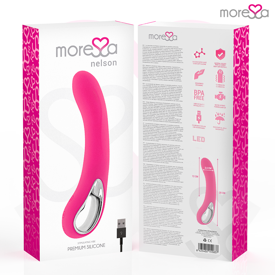 MORESSA - NELSON PREMIUM SILICONE RECARREGVEL